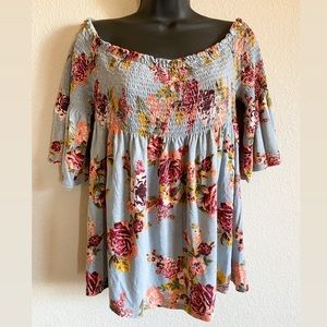 Rewind Boho Off Shoulder Top Sz XL